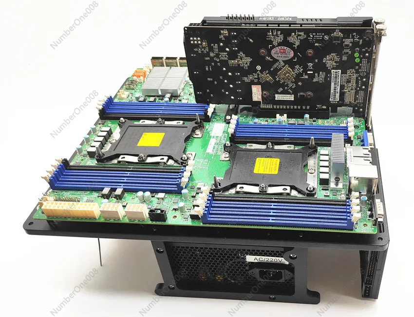 Aluminum Open Frame Test Bench Water Cooling - Placa Base EATX Dual para Servidor,