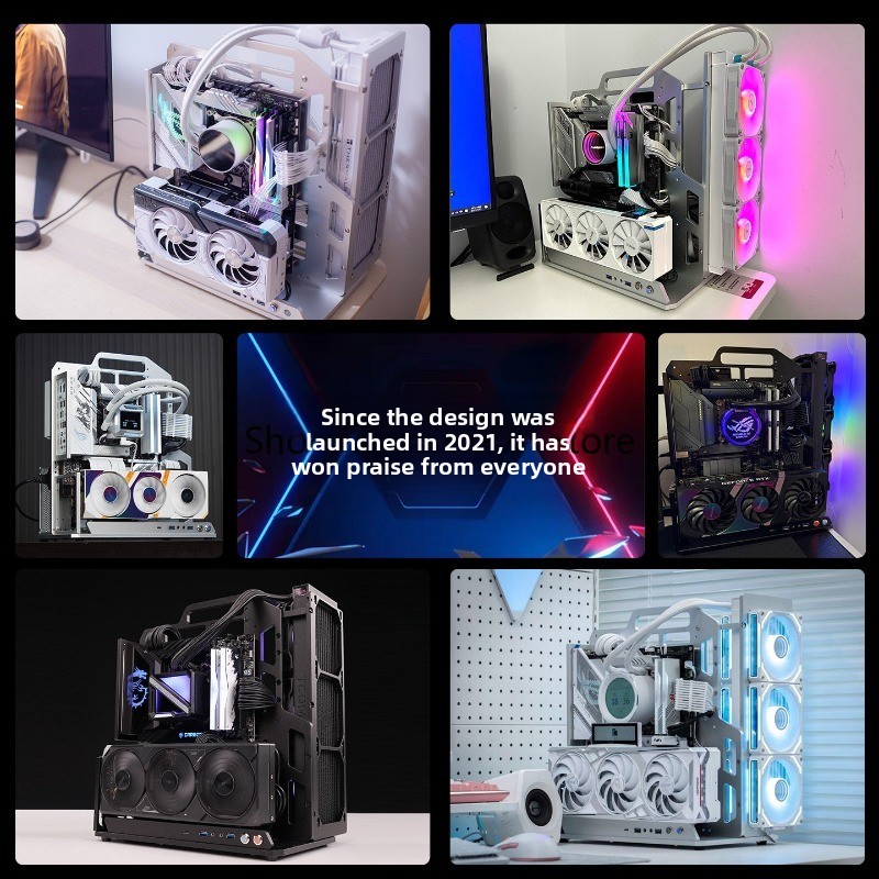 Caja de Ordenador Abierta, Cha - Aluminum Open Frame Test Bench Water Cooling reseña y precio